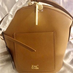 ZAC ZAC POSEN BELAY SHOULDER/CROSSBODY BAG CAMEL NEW/TAGS DUST BAG